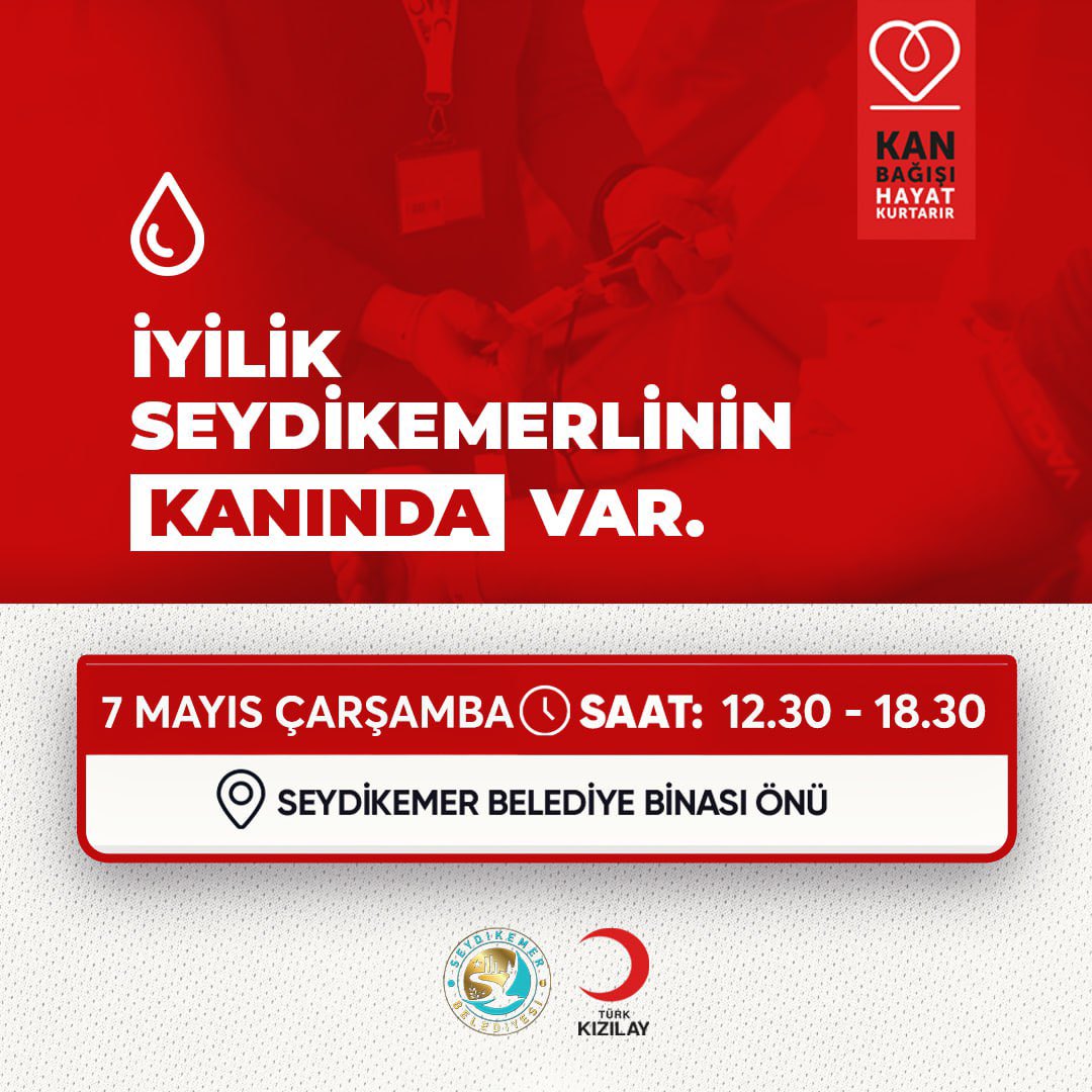 Seydikemer'de Kan Bağışı Kampanyası: İyilik Seydikemerlinin Kanında
