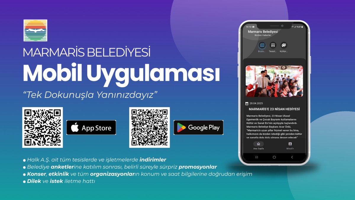Marmaris Belediyesi, Yeni Mobil Uygulamasıyla Hizmetlerini Vatandaşlara Ulaştırıyor
