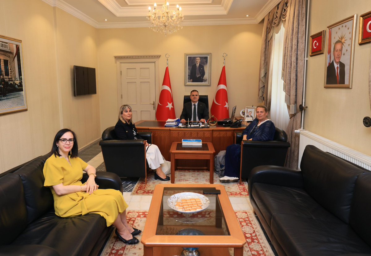 Gazze'ye Yardım Çalışanları Muğla Valisi'ni Ziyaret Etti