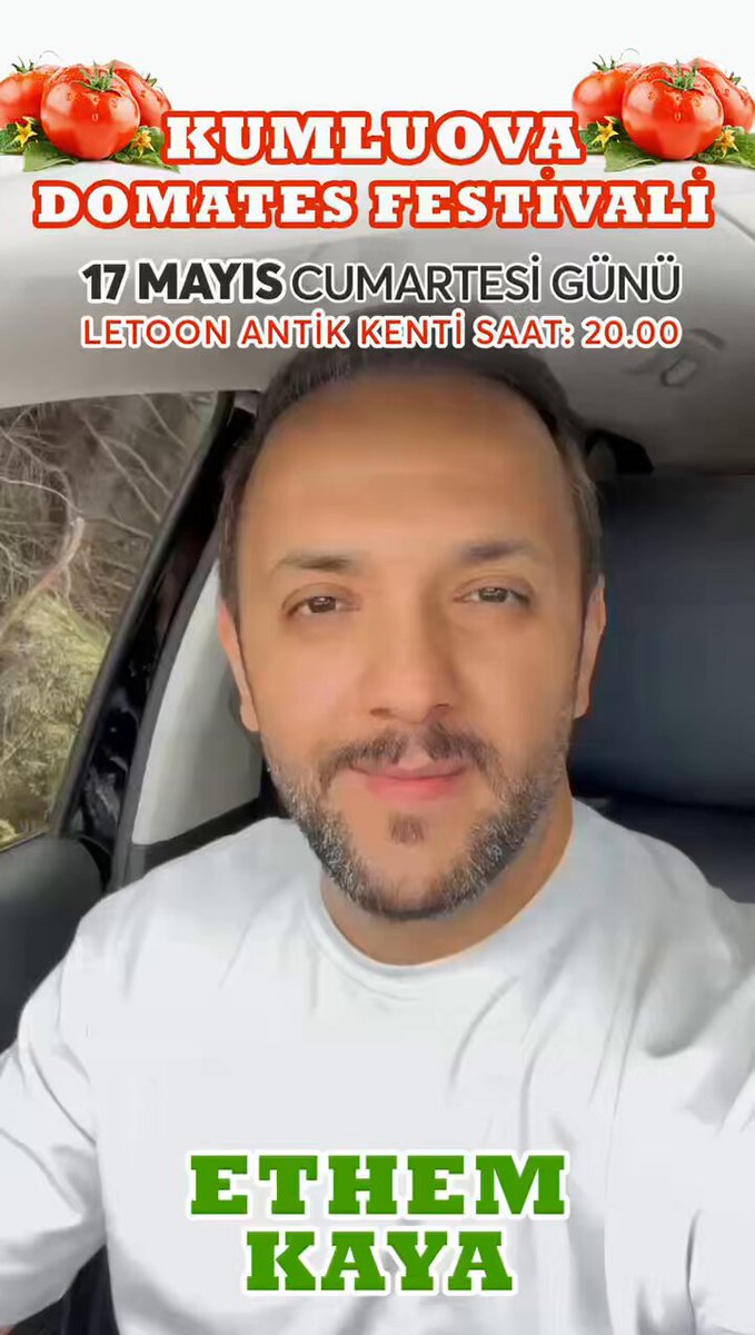 Kumluova Domates Festivalinde Ethem Kaya Hemşehrileriyle Buluşacak