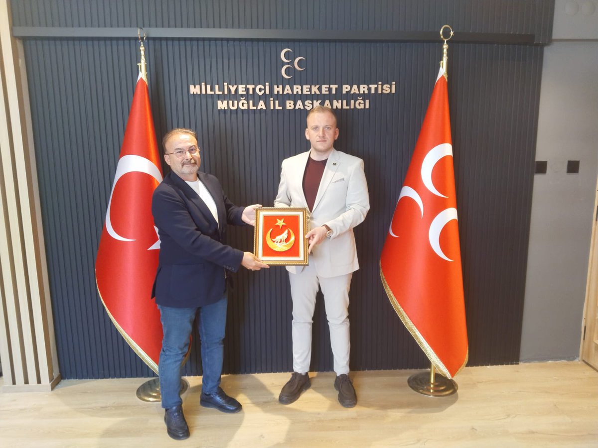 MHP Muğla İl Başkanı Demirel, Ülküdaş Serkan Özen'i Makamında Ağırladı
