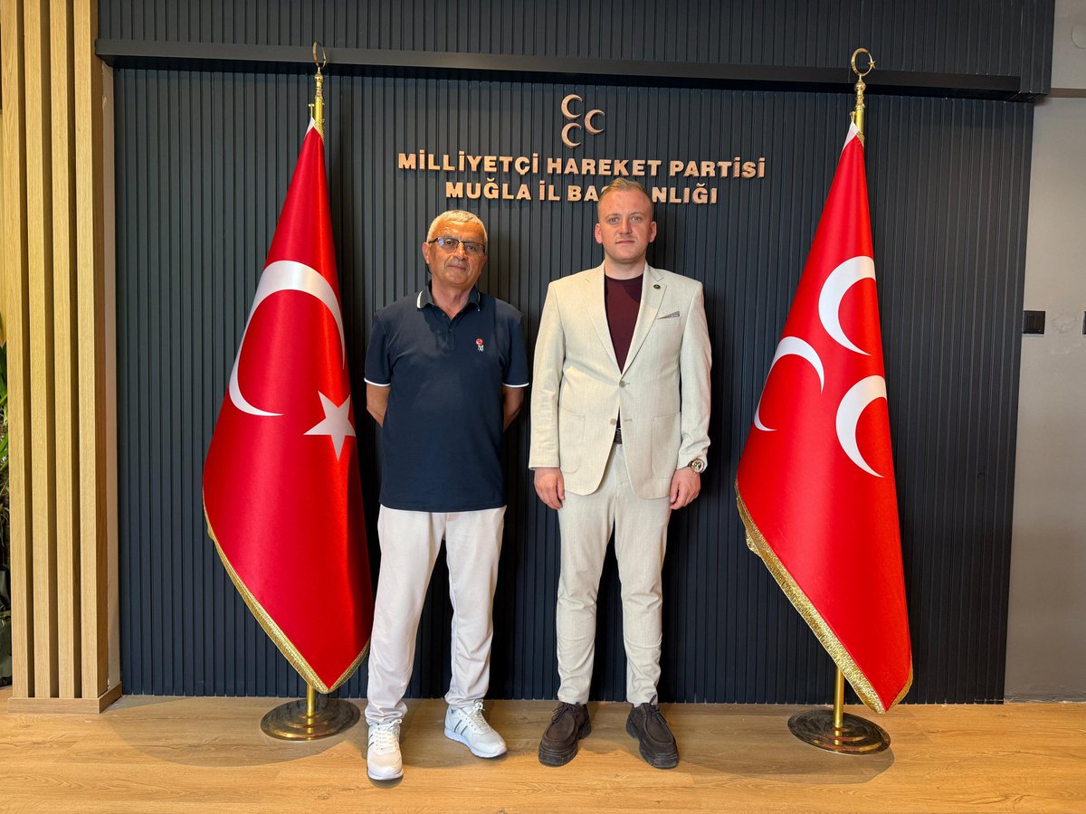 MHP Muğla İl Başkanı Demirel, Emekli Teftiş Kurulu Başkanı Süren'i Makamında Konuk Etti