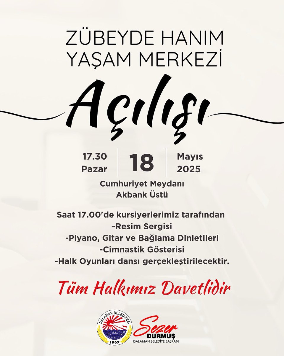 Dalaman Belediyesi Zübeyde Hanım Yaşam Merkezi, Yeni Yerinde Yenilenen Yüzüyle Hizmete Başlıyor