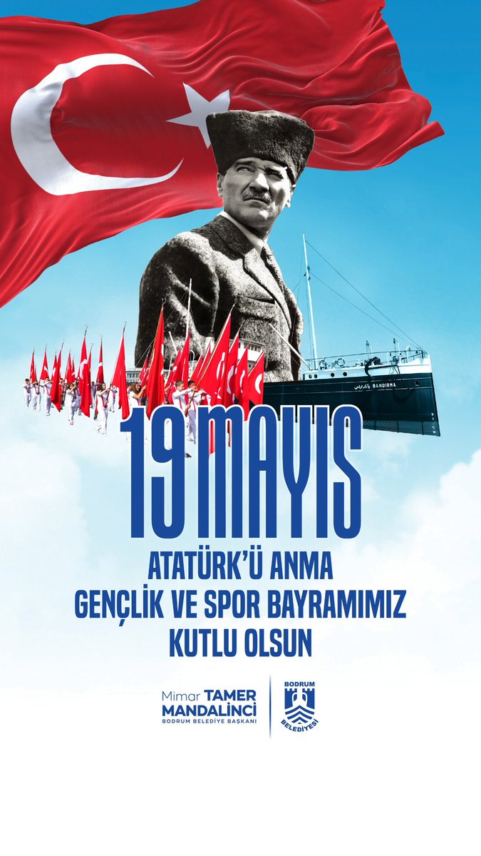 Bodrum'da 19 Mayıs Atatürk'ü Anma, Gençlik ve Spor Bayramı Coşkuyla Kutlandı