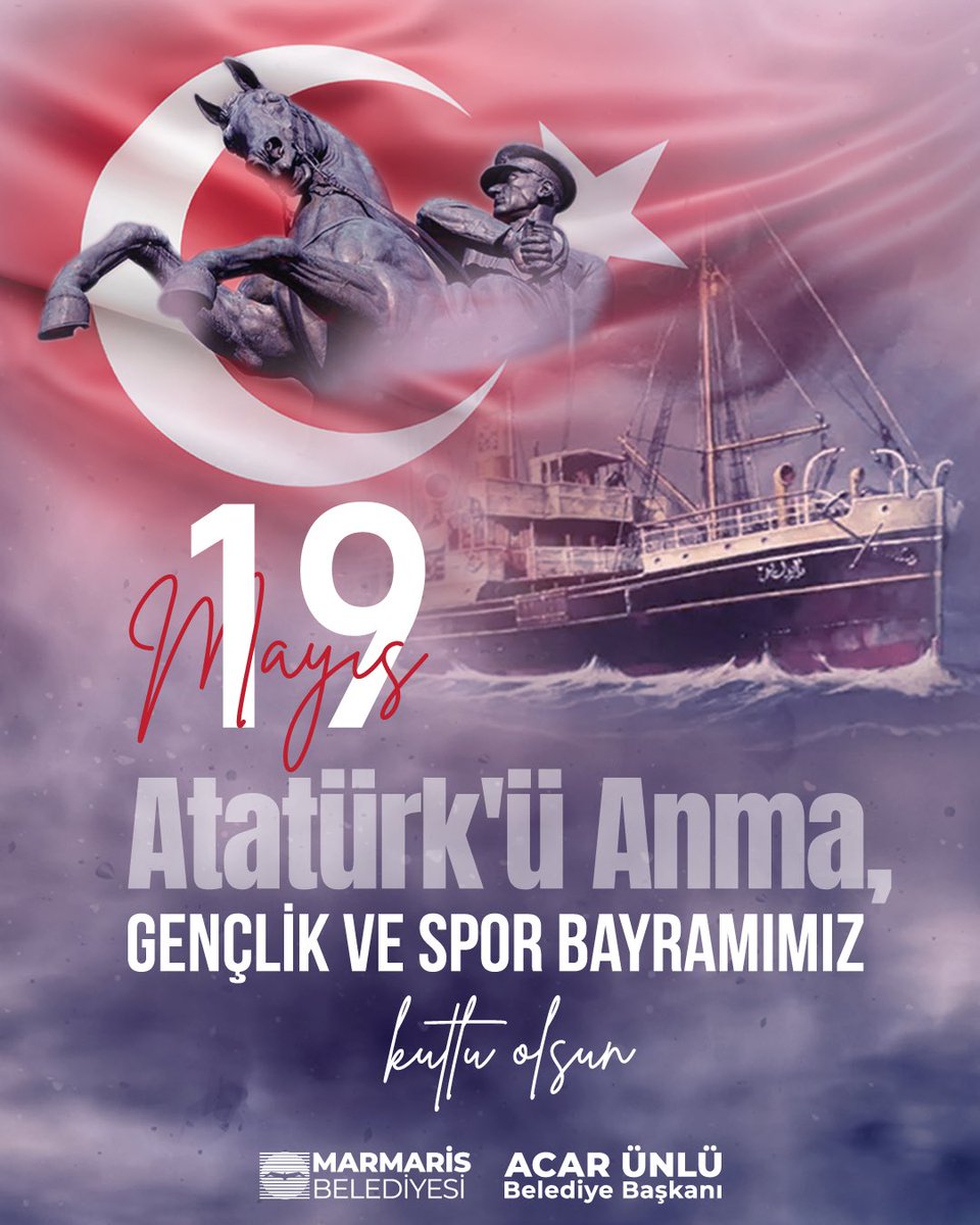 Marmaris'te 19 Mayıs Atatürk'ü Anma, Gençlik ve Spor Bayramı Coşkuyla Kutlandı