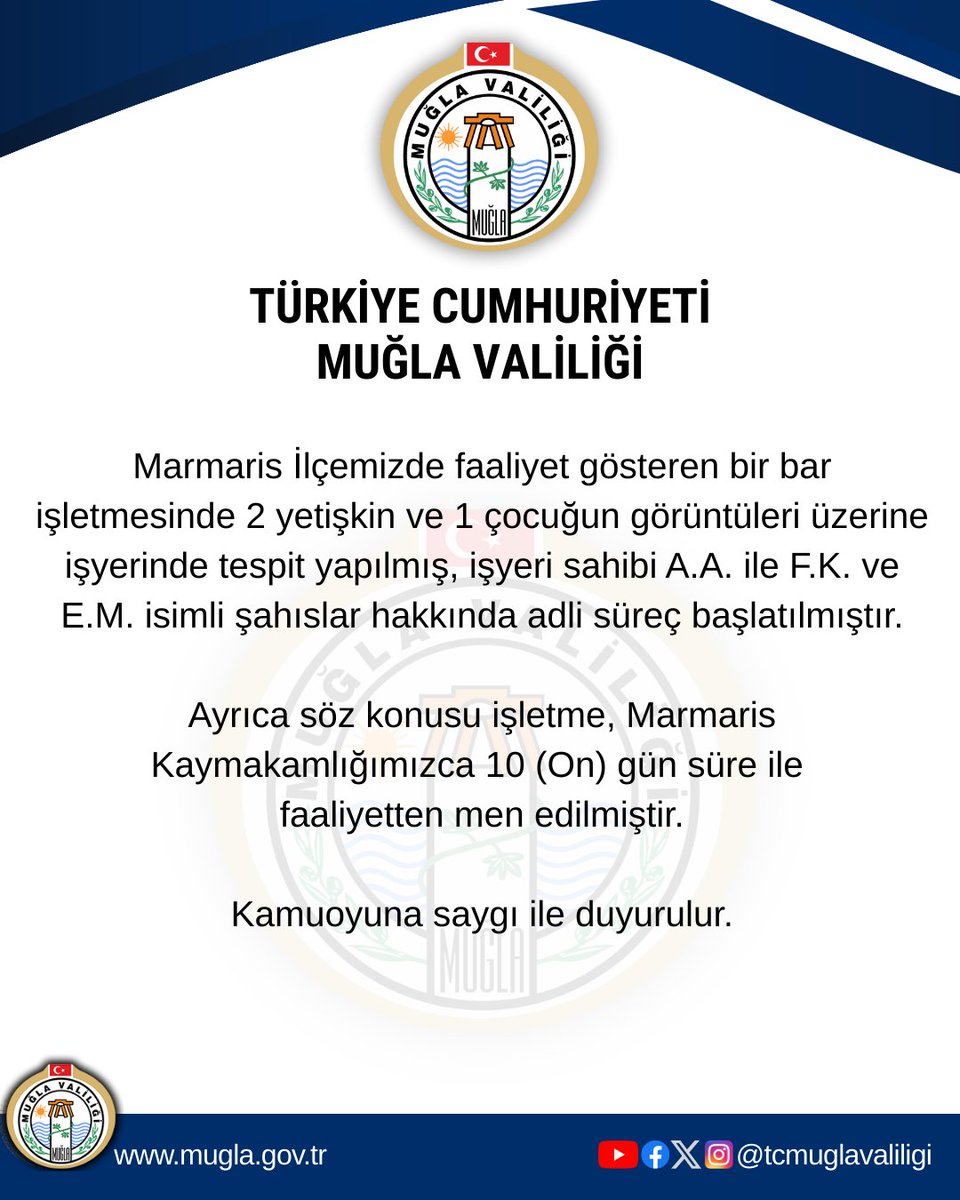 Marmaris'te Bar İşletmesine Ait Görüntülerle İlgili Adli Süreç Başlatıldı