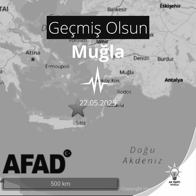 Ege Denizi'nde 6.0 Büyüklüğünde Deprem