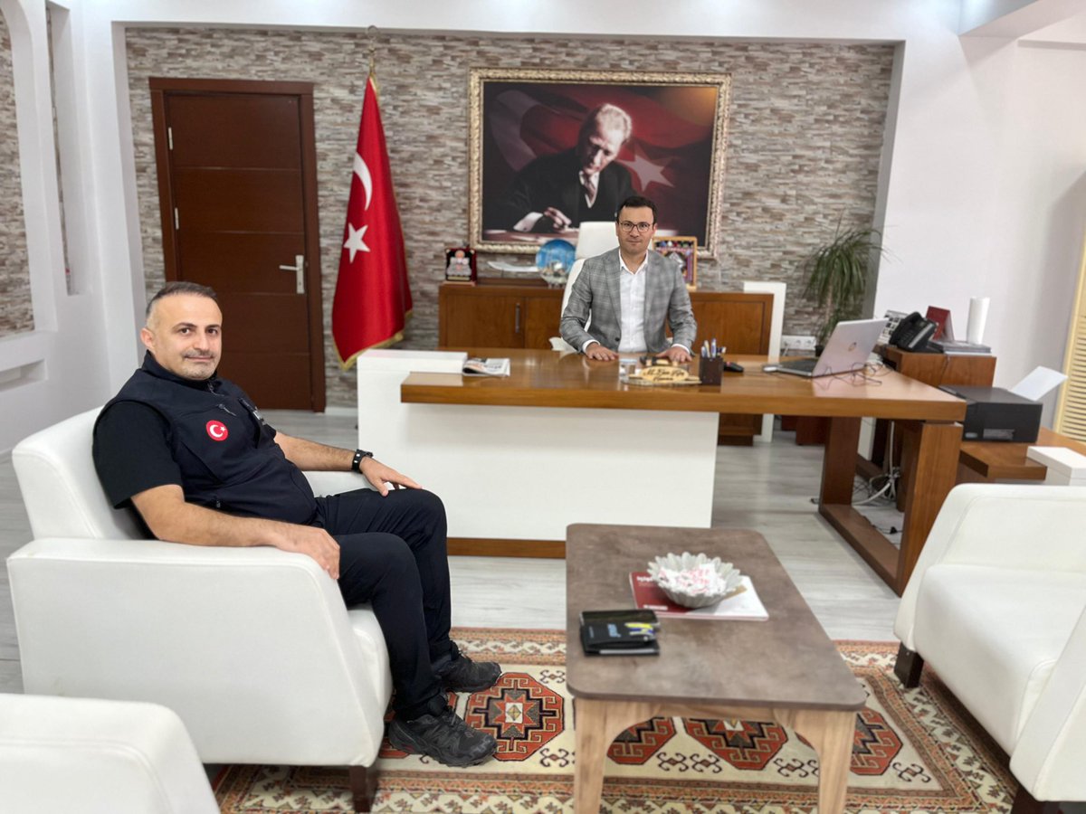 Muğla İl Afet ve Acil Durum Müdürü Yatağan Kaymakamını Ziyaret Etti