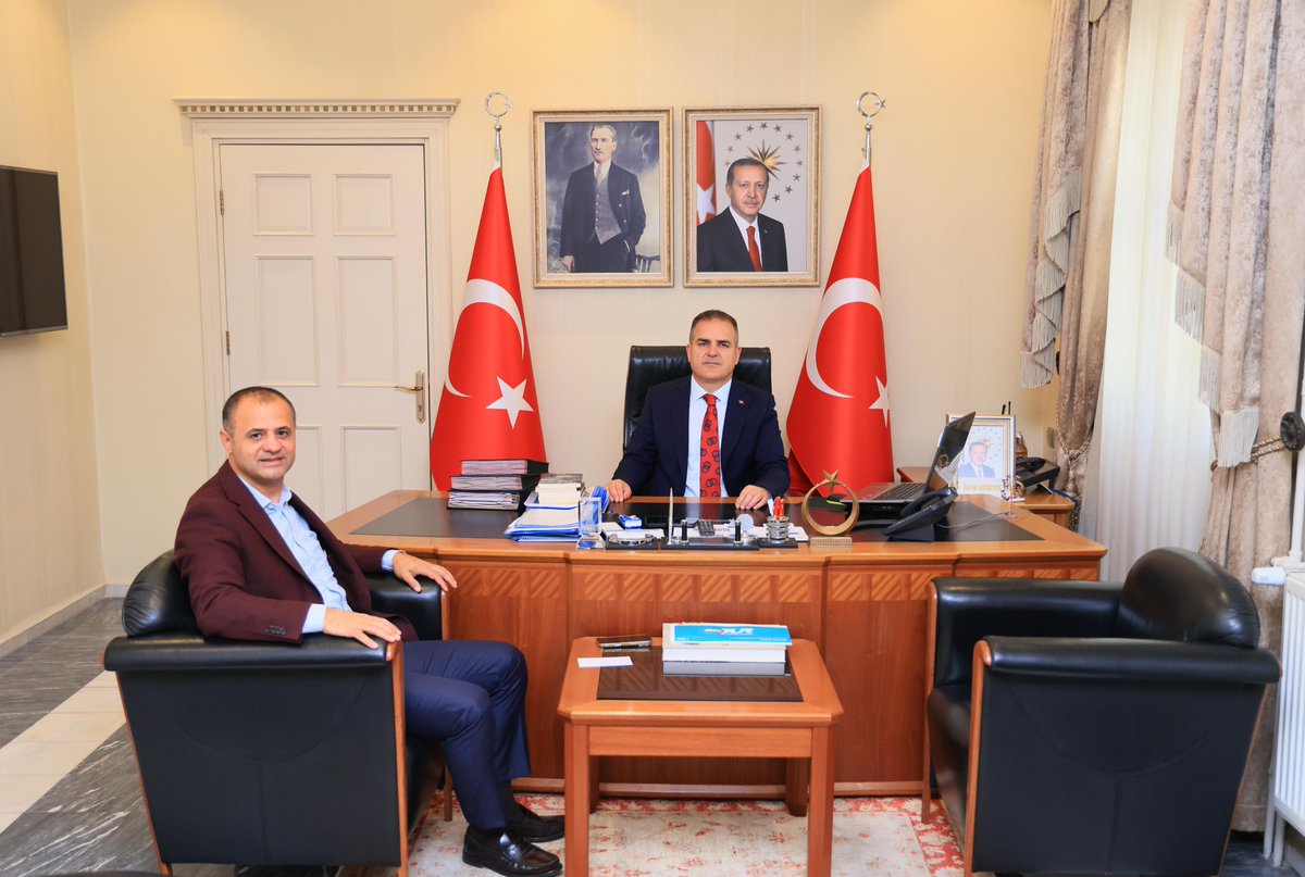 Muğlaspor Kulübü Başkanı, Vali Akbıyık'ı Ziyaret Etti