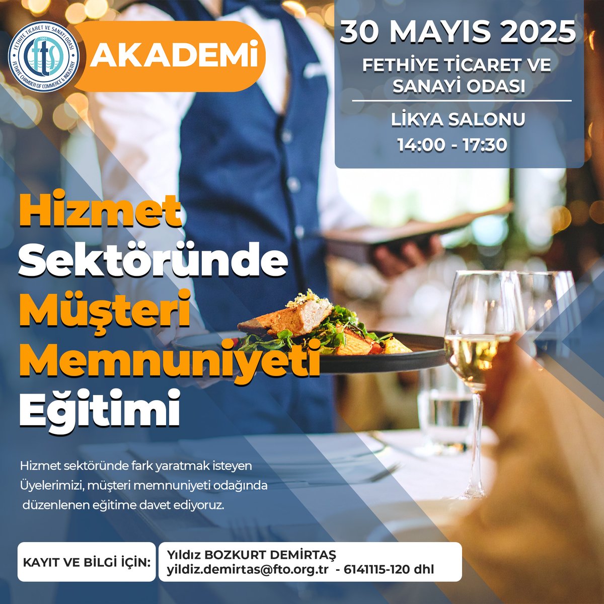 Fethiye'de Hizmet Sektörü İşletmelerine Yönelik Müşteri Memnuniyeti Eğitimi Düzenleniyor