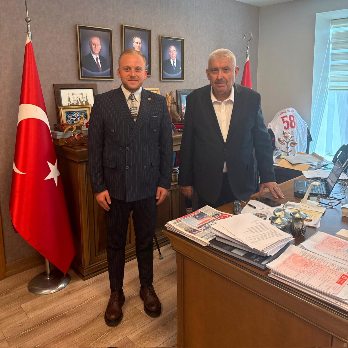MHP Muğla İl Başkanı Yalçın'ı Ziyaret Etti