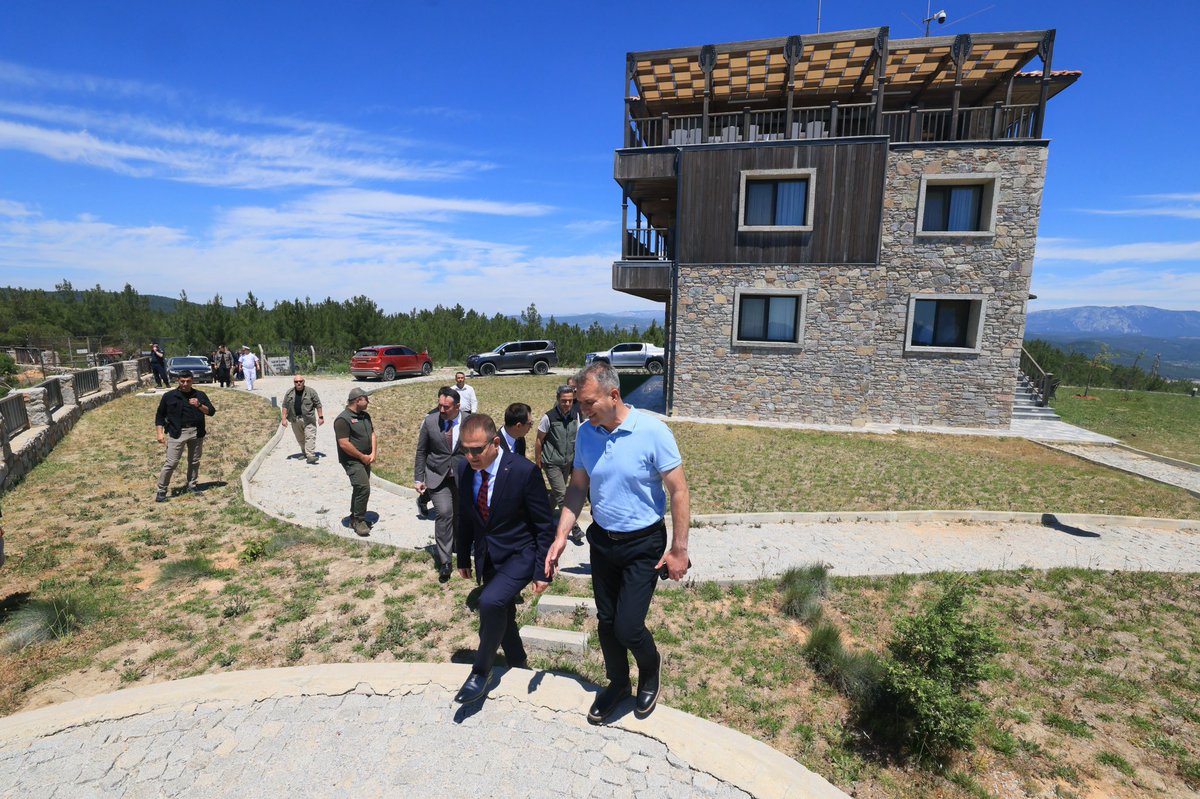 Muğla Valisi Akbıyık, Sakartepe Yangın Gözetleme Kulesi'nde İncelemelerde Bulundu