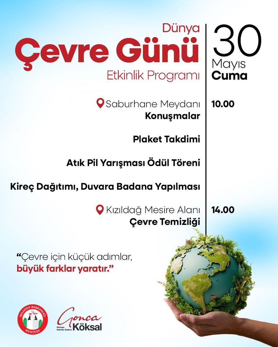 Menteşe'de Çevre Temizliği ve Bilinçlendirme Çalışmaları Devam Ediyor