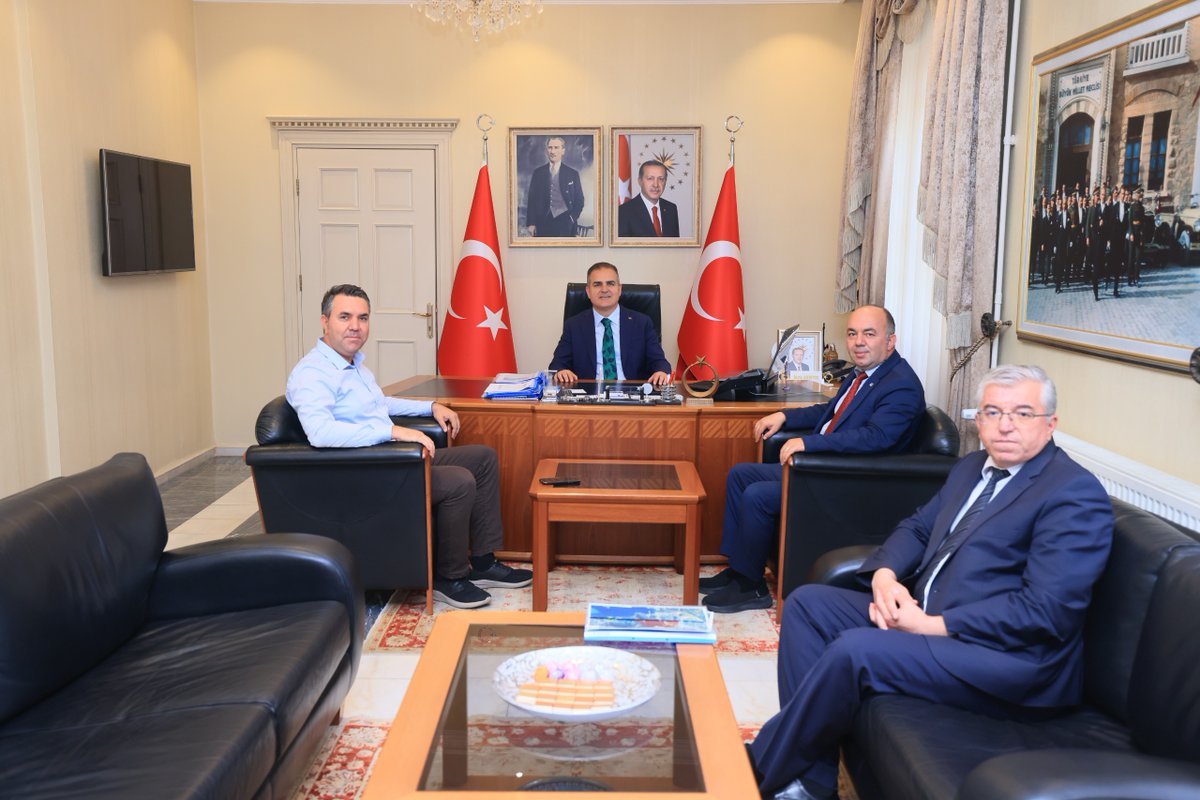Muğla Valisi Akbıyık'ı TEİAŞ ve Vakıflar Bölge Müdürleri Ziyaret Etti