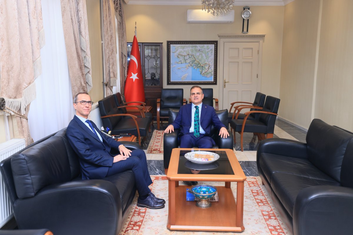 Muğla Valisi Akbıyık'ı İzmir Bölge Adliye Mahkemesi Hâkimi Çetinkaya Ziyaret Etti