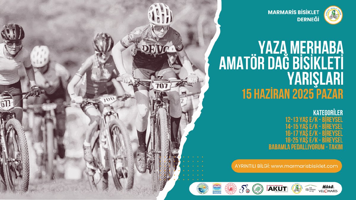 Marmaris'te Amatör Dağ Bisikleti Yarışları ile Yaza Merhaba