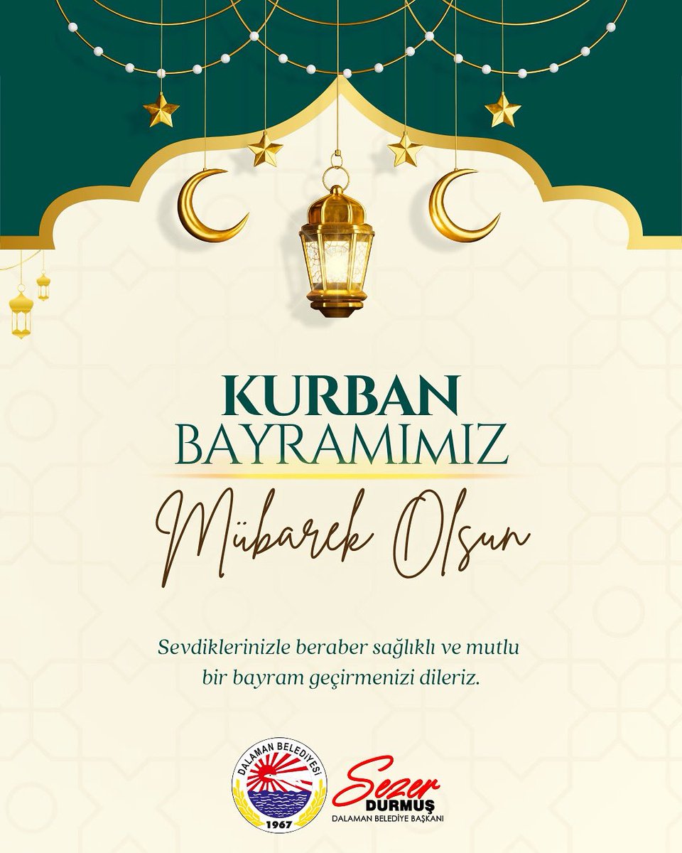 Dalaman Belediyesi'nden Bayram Mesajı