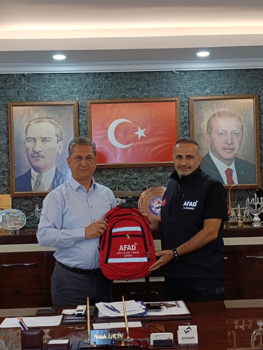 Muğla İl Afet ve Acil Durum Müdürü Cindioğlu, AK Parti İl Başkanı Laçin'i Ziyaret Etti