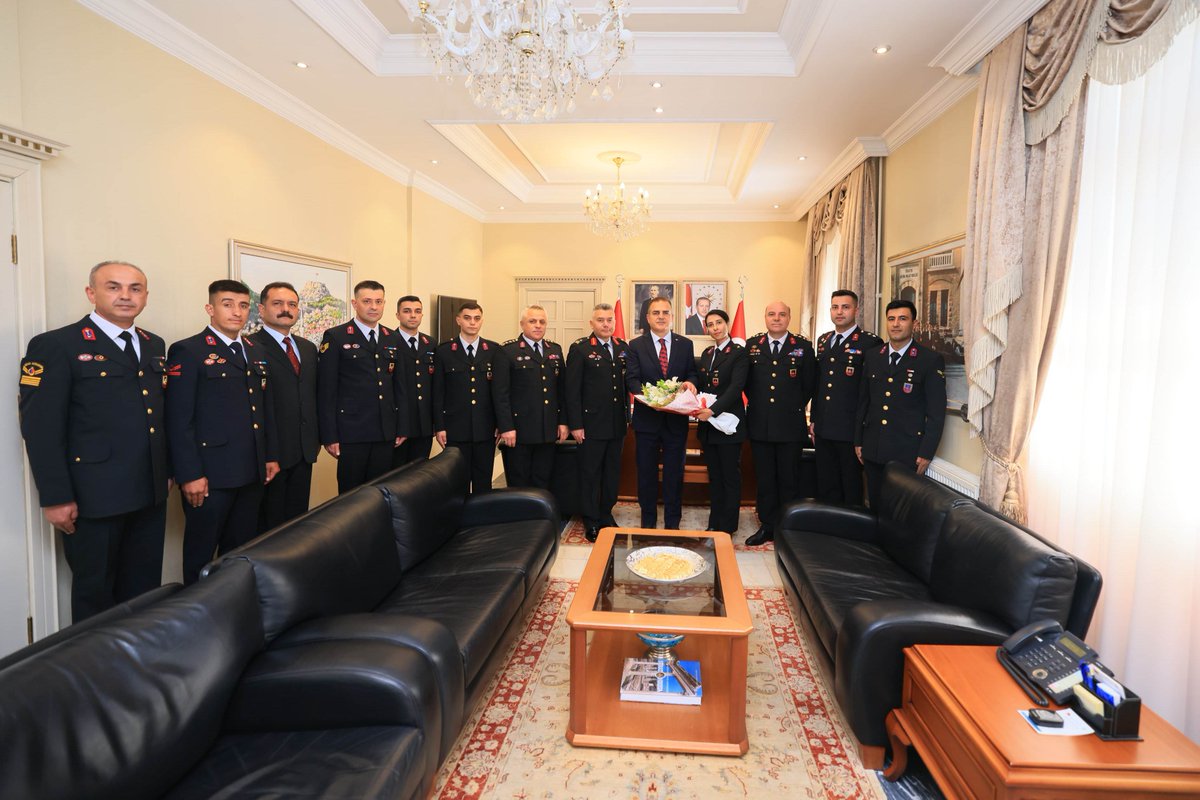 Muğla Valisi Akbıyık, Jandarma Genel Komutanlığı'nın Kuruluş Yıl Dönümü'nde Jandarma Komutanı Büyük'ü Ağırladı