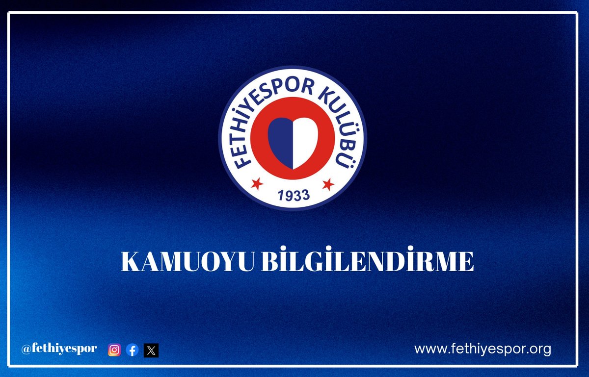 Fethiye Spor'dan Kamuoyu Bilgilendirmesi