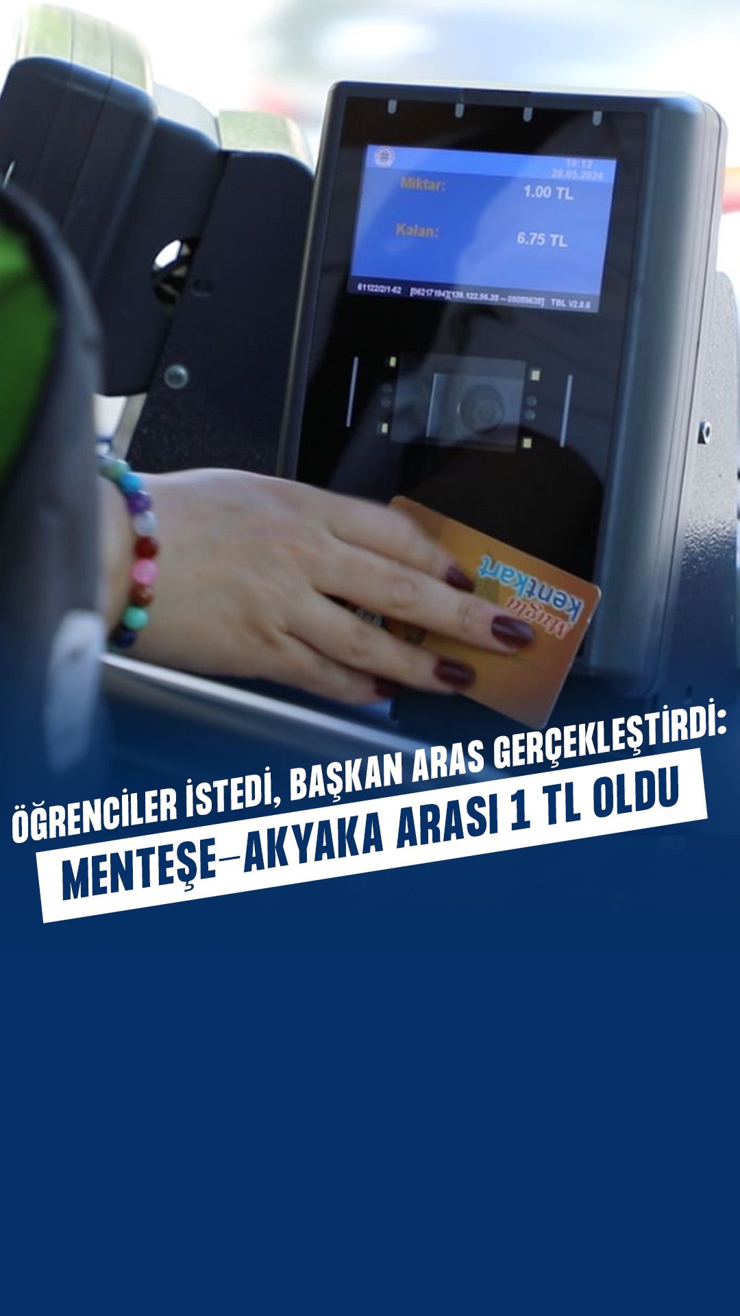 Muğla'da Öğrencilere Ulaşımda 1 TL Uygulaması Başladı