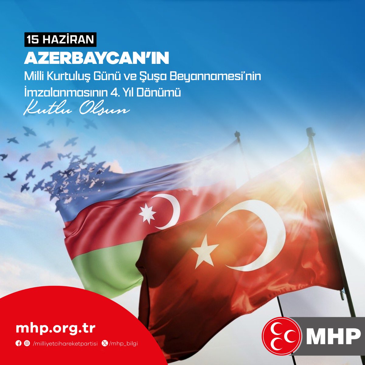 MHP Muğla'dan Milli Kurtuluş Günü ve Şuşa Beyannamesi Mesajı