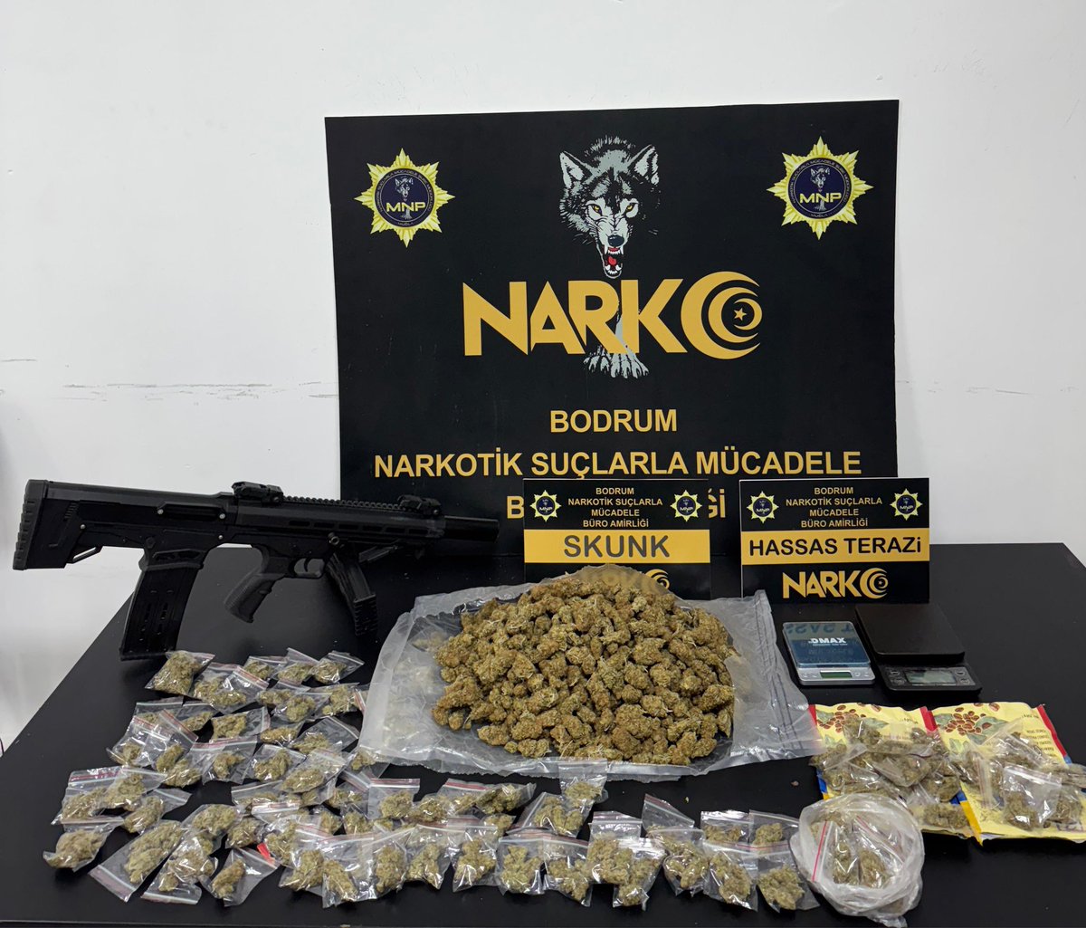Muğla'da Uyuşturucu Operasyonu: 1 Kilo Skunk Ele Geçirildi