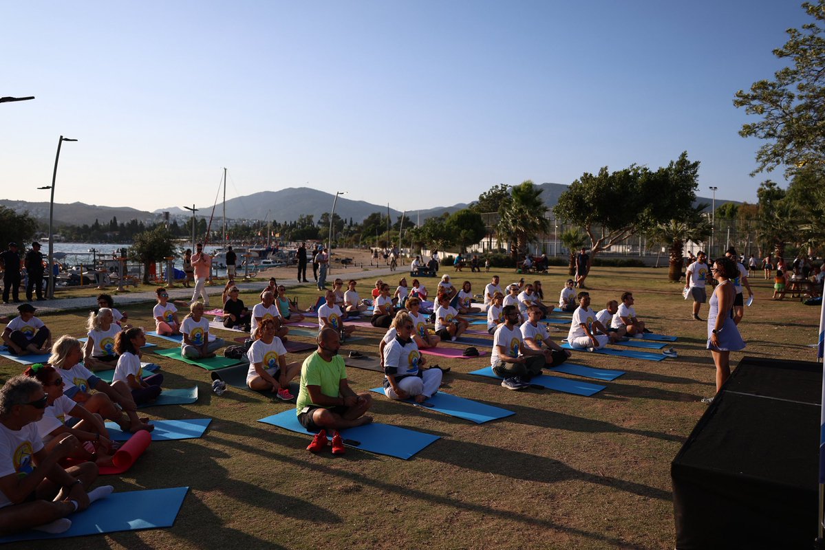 Bodrum'da 11. Uluslararası Yoga Günü Coşkuyla Kutlandı