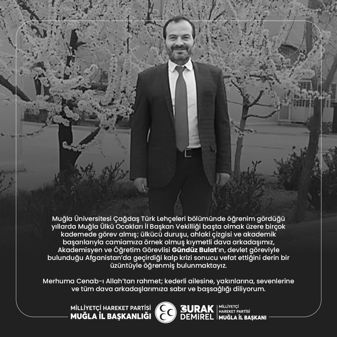 Muğla'da Akademisyen Ülkücü Duruşuyla Öne Çıktı
