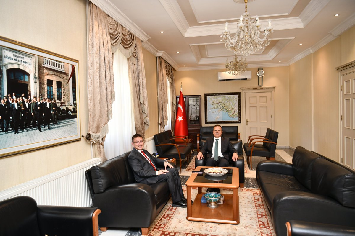 Muğla Cumhuriyet Başsavcısı Dönmez, Vali Akbıyık'ı Ziyaret Etti