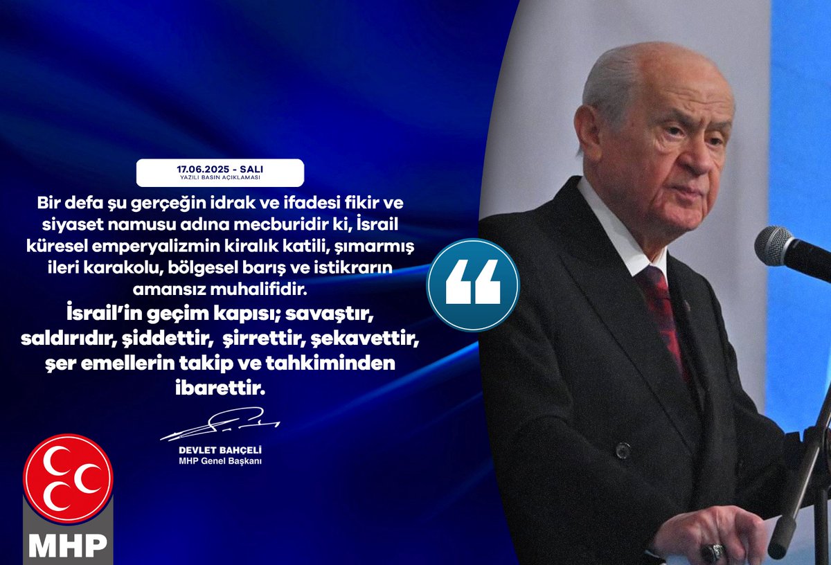 MHP Muğla İl Başkanlığı'ndan İsrail'e Sert Eleştiri