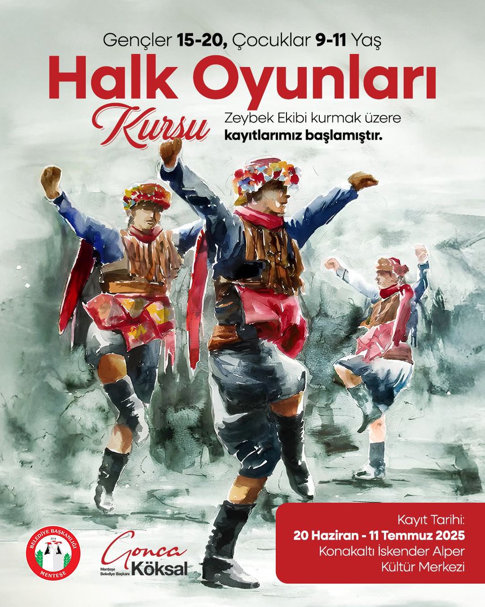 Menteşe Belediyesi Halk Oyunları Kursları Başlıyor: Zeybek Kültürü Geleceğe Taşınıyor