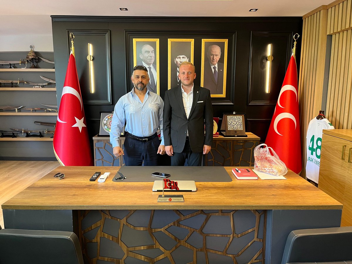 MHP Muğla İl Başkanı Demirel, Mustafa Güven'in Ziyaretini Kabul Etti