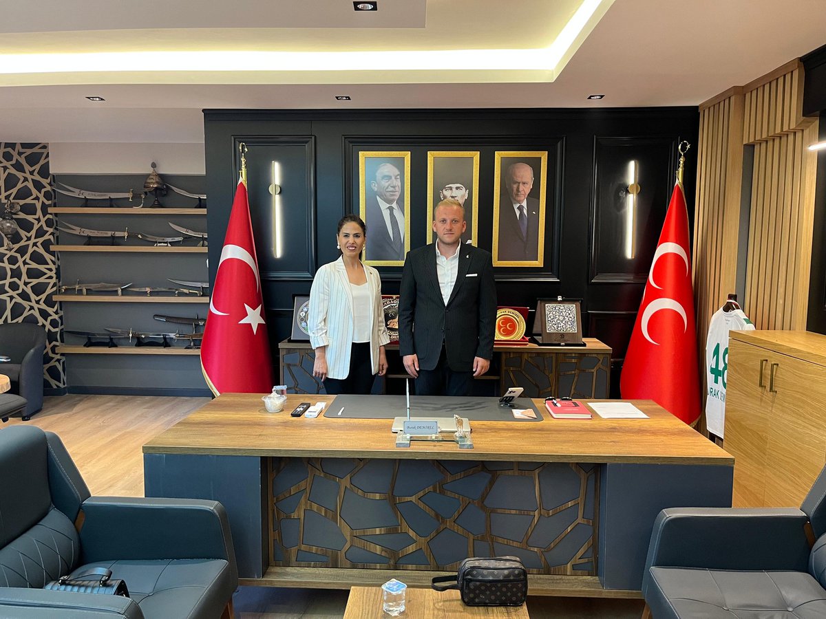 MHP Muğla İl Başkanı Demirel'e Hak-İş ve Öz Sağlık-İş Ziyareti