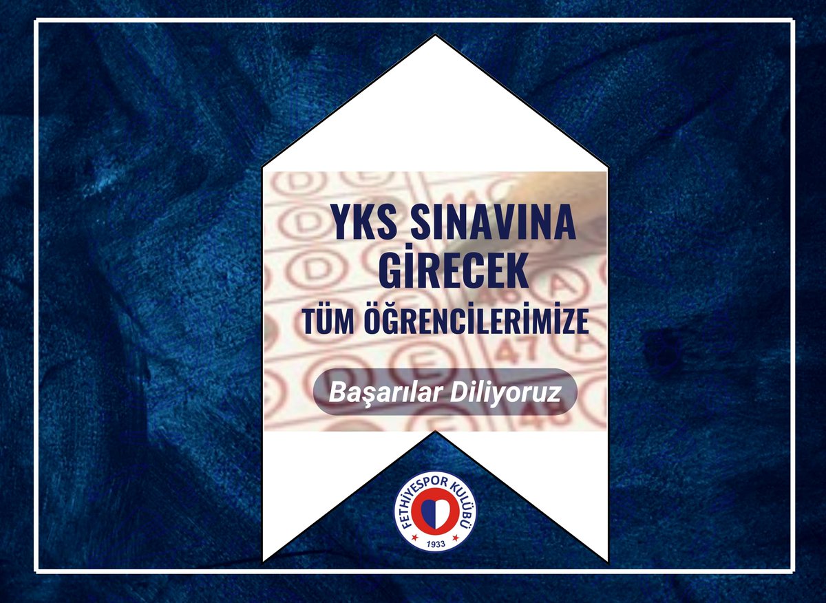 Fethiye Spor, YKS Sınavına Giren Öğrencilere Başarı Diledi