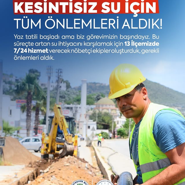 Muğla'da Yaz Tatili Önlemleri: MUSKİ Ekipleri 7/24 Görev Başında