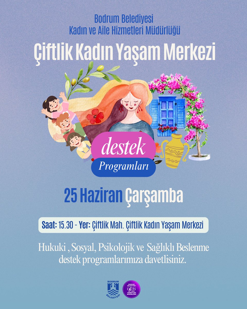 Bodrum Belediyesi'nden Kadınlar İçin Destek Programları
