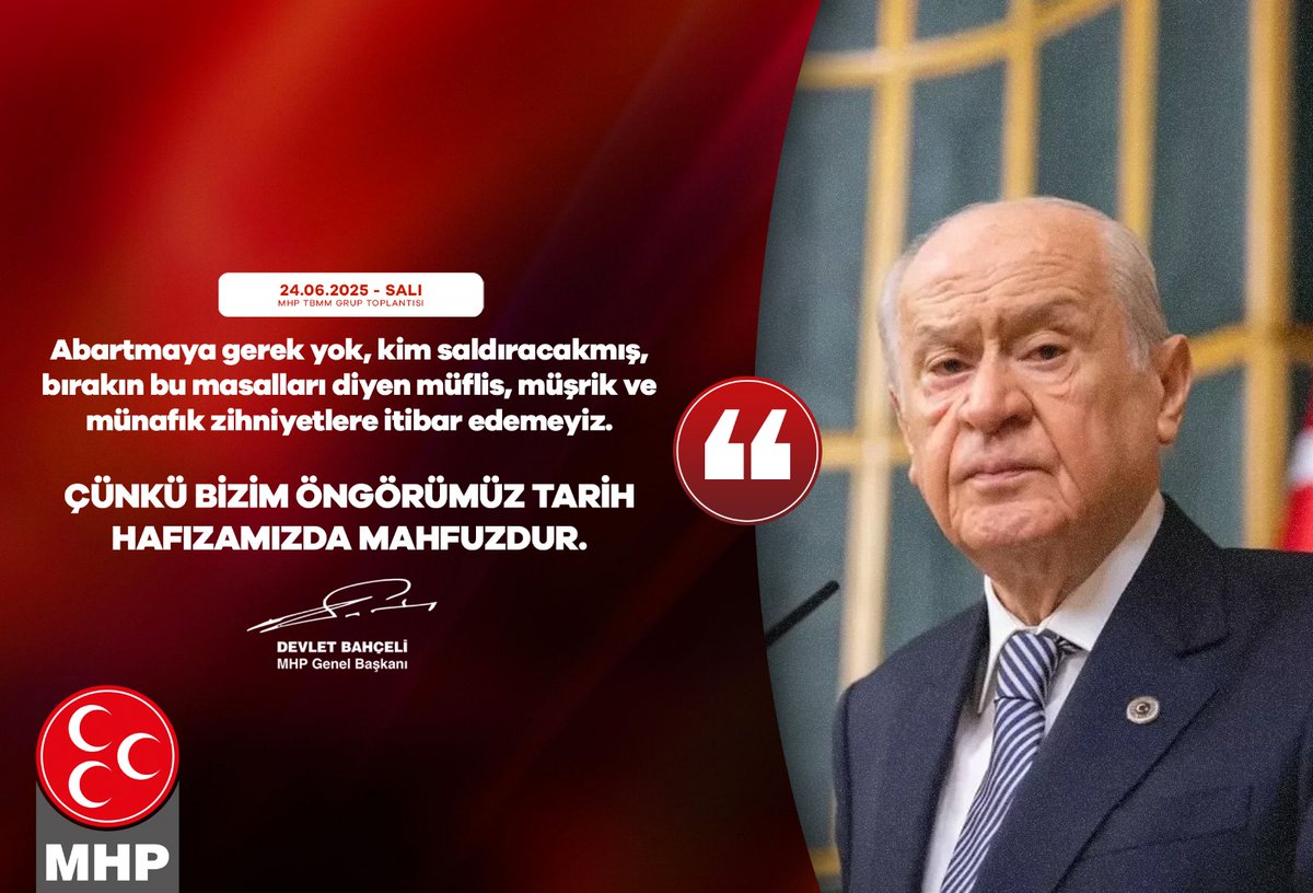 MHP Genel Başkanı Bahçeli'den Saldırı İddialarına Tepki
