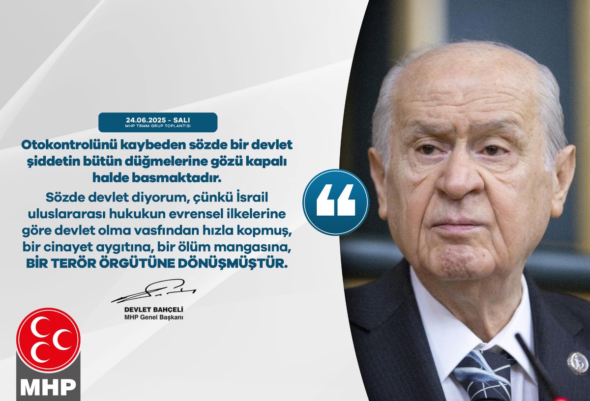 MHP Muğla İl Başkanlığı İsrail'e Yönelik Sert Açıklama Yaptı