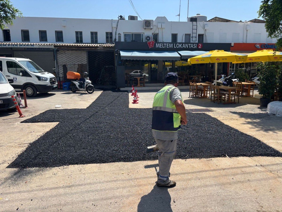 Bodrum'da Fen İşleri Müdürlüğü'nden Yoğun Yol Çalışmaları