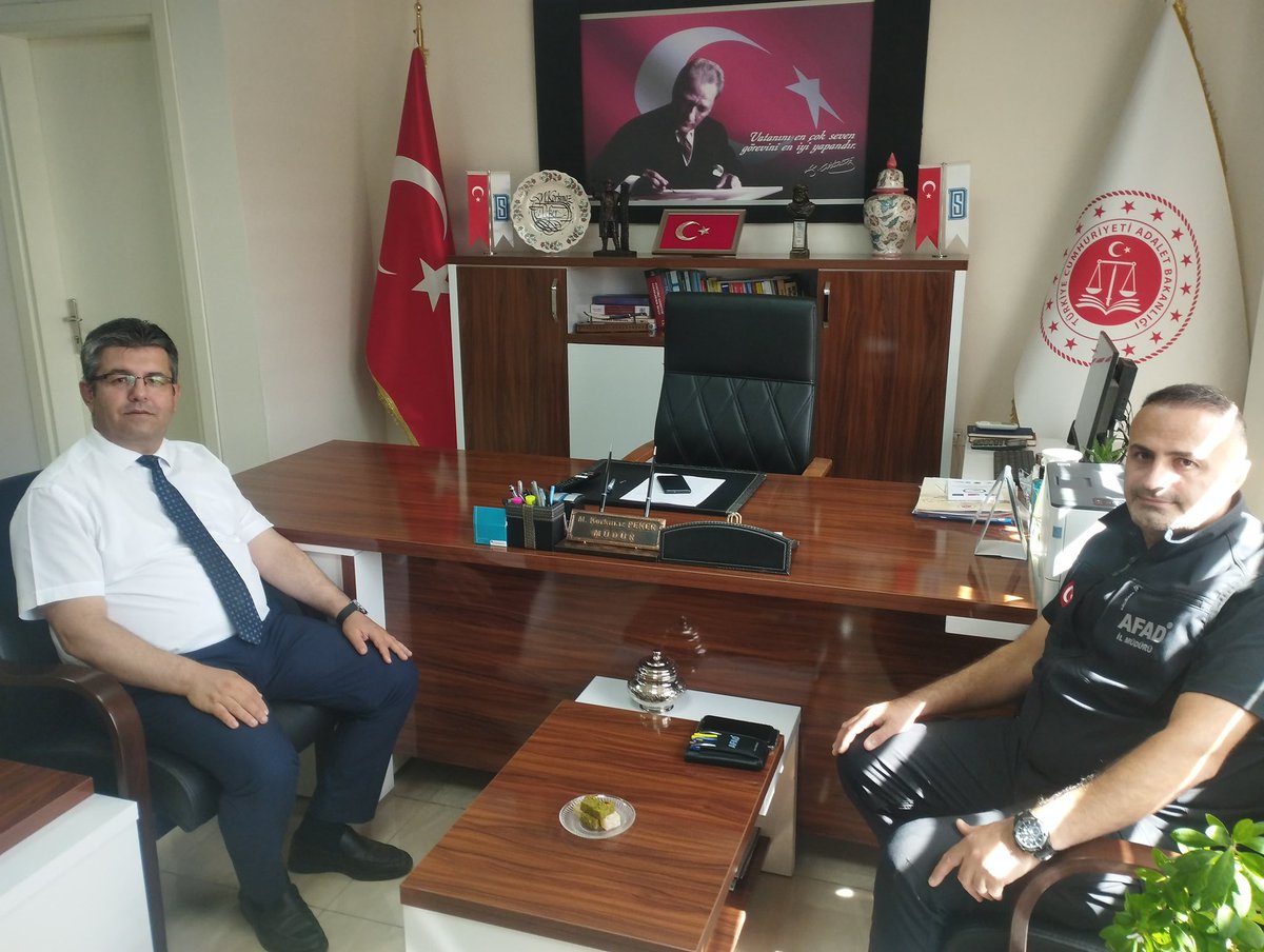 Muğla İl Afet ve Acil Durum Müdürü Denetimli Serbestlik Müdürü'nü Ziyaret Etti