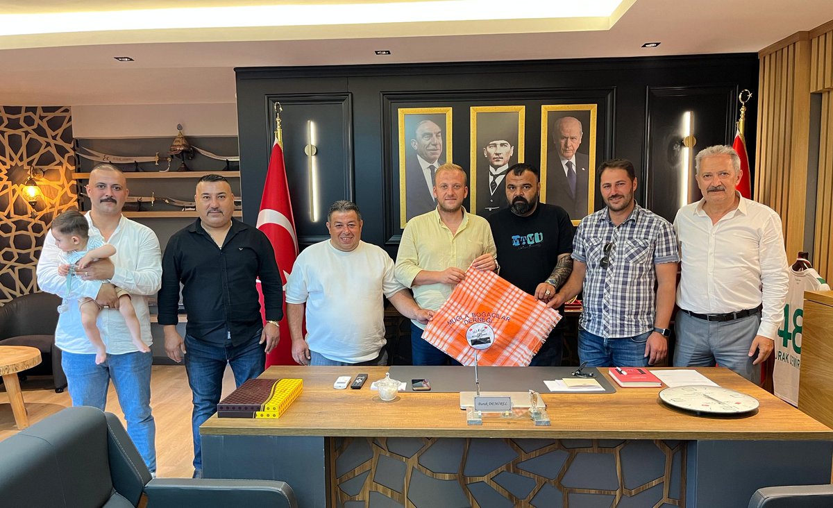 MHP Muğla İl Başkanı Demirel'e Boğacılar Derneği Ziyareti