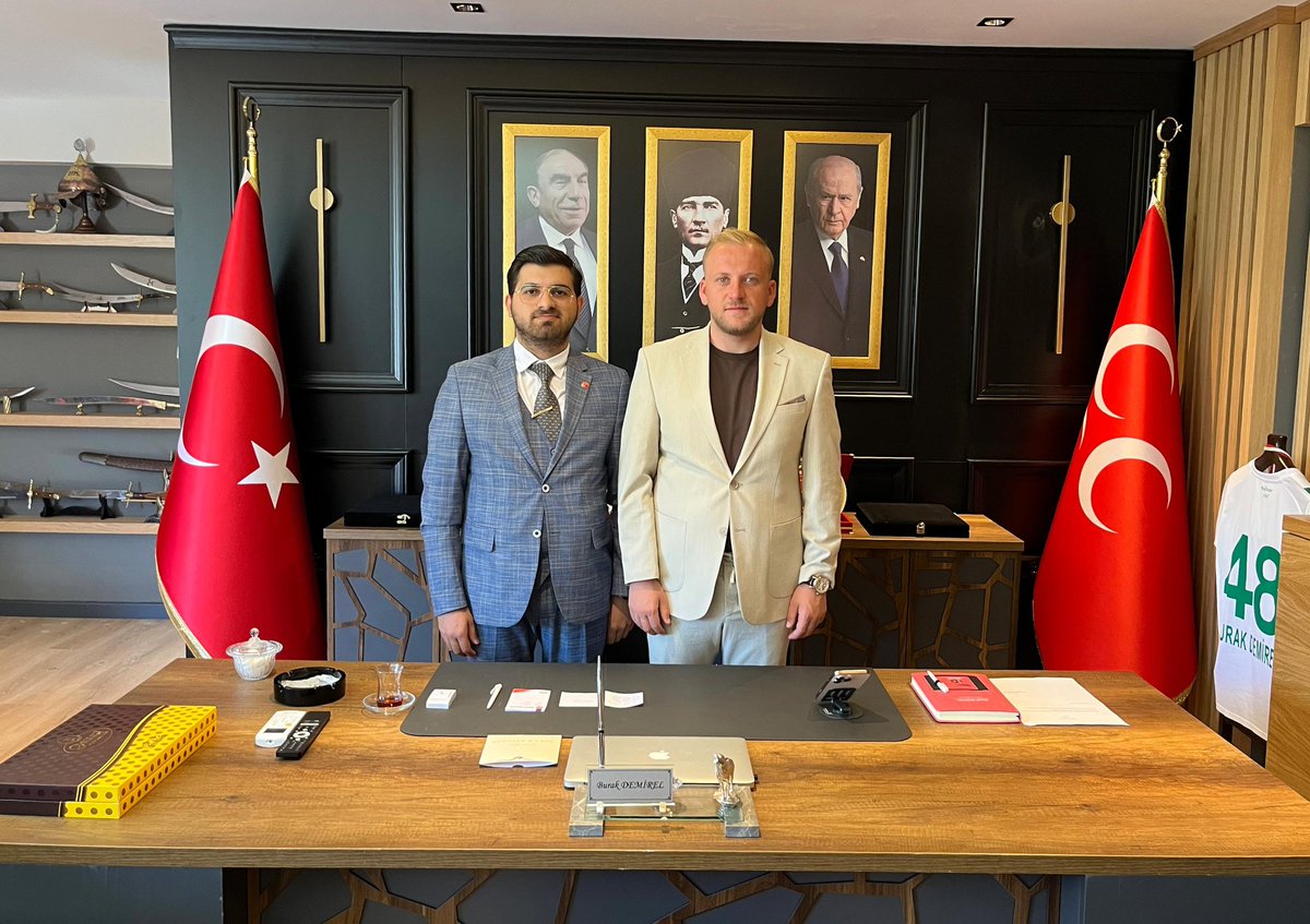 MHP Muğla İl Başkanı Burak Demirel, Bilal Dursun'un Ziyaretini Kabul Etti