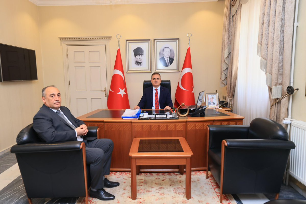 Muğla Valisi Akbıyık, Yatağan Kaymakamı İlhan'ı Kabul Etti