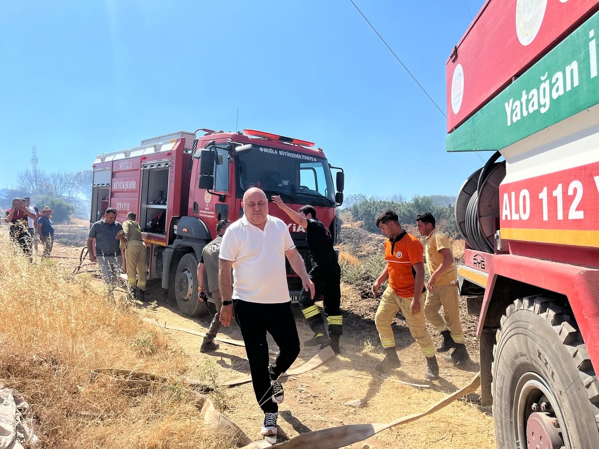 Yatağan'da Asartepe Mevkii'nde Yangın Kontrol Altına Alındı