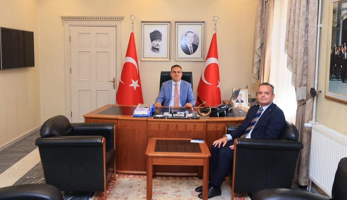 Muğla Valisi Akbıyık, Yeni Fethiye Kaymakamı Akkaya'yı Kabul Etti