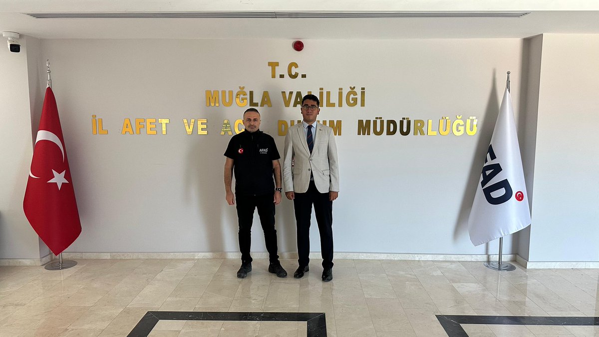 Muğla İl Afet ve Acil Durum Müdürlüğü'ne Filistinli Öğrencilerden Ziyaret