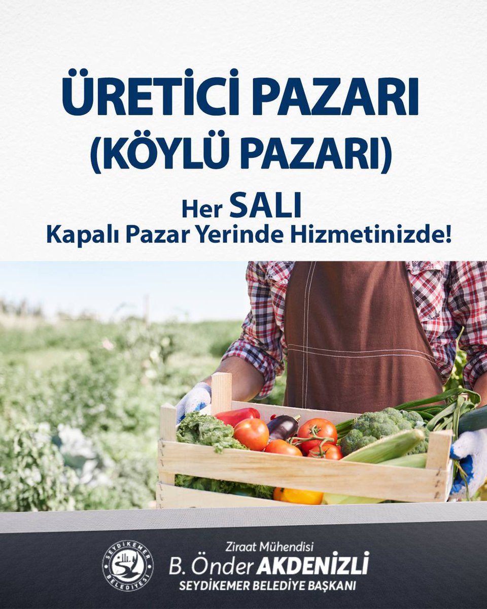 Seydikemer'de Üretici Pazarı Her Salı Kapalı Pazar Yerinde Kuruluyor