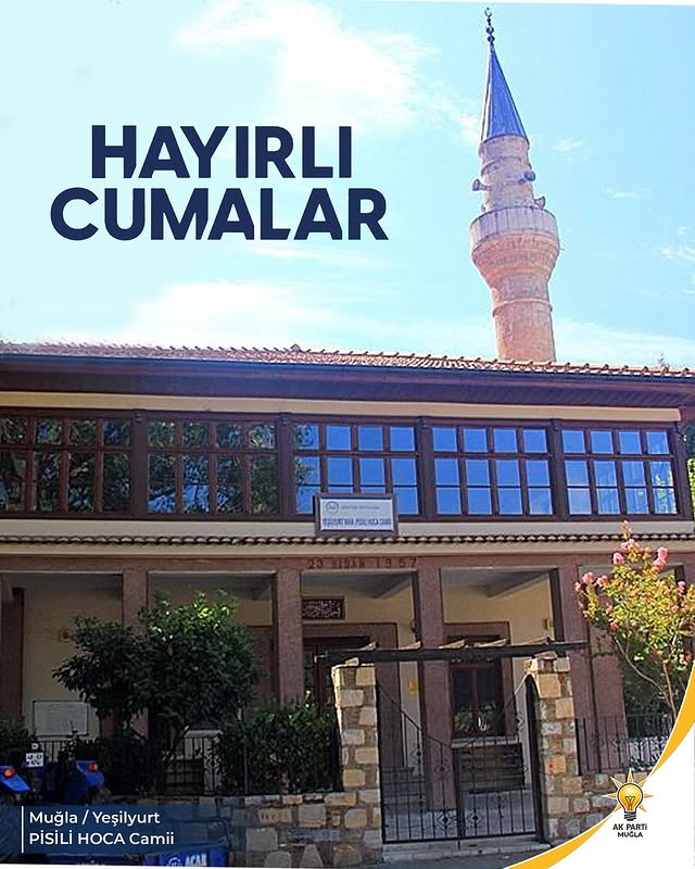 AK Parti Muğla İl Başkanlığı'ndan Hayırlı Cumalar Mesajı