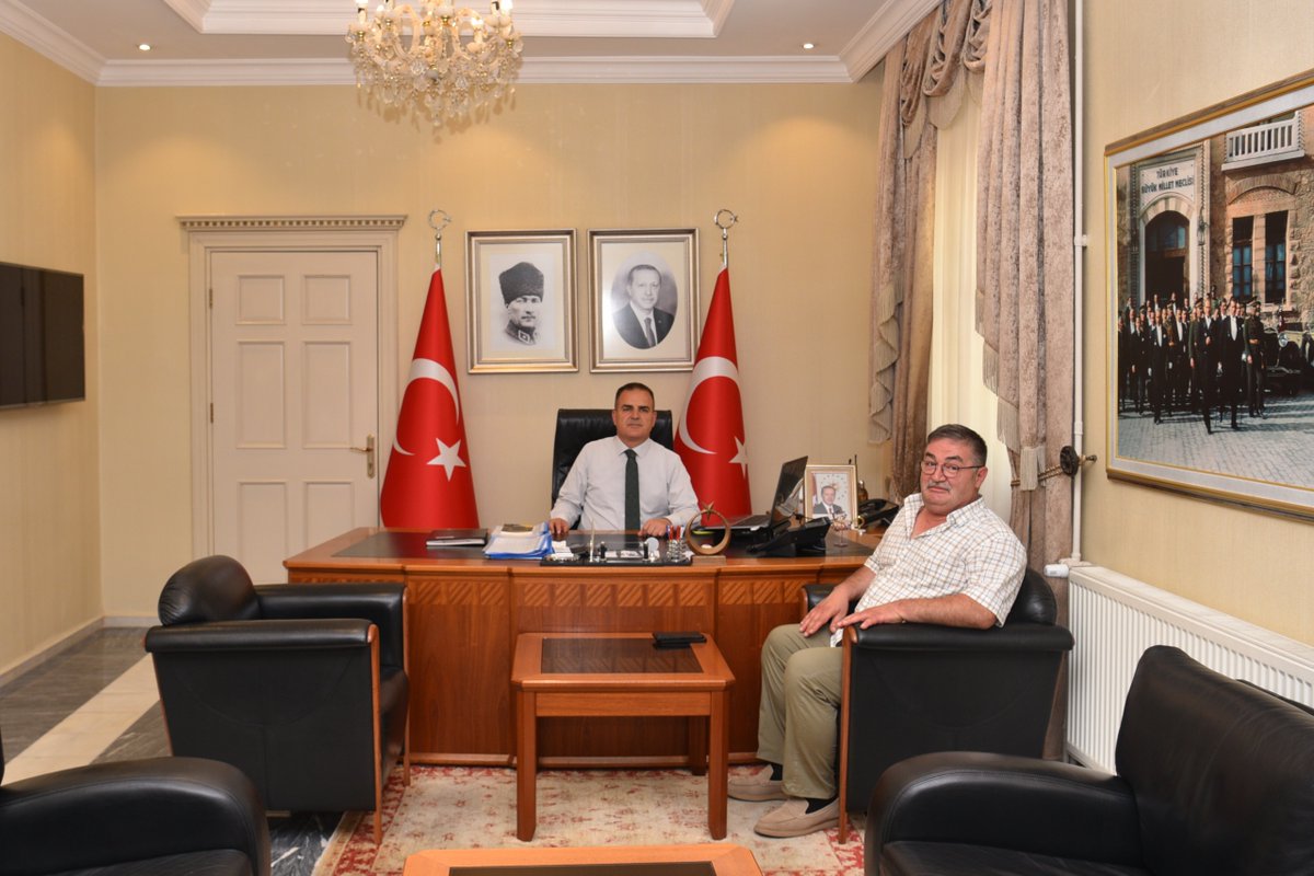 Muğla Valisi Dr. İdris Akbıyık Gazeteci Nuri Yılmaz'ı Kabul Etti